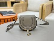 Okify Chloe Small Marcie Saddle Bag Gray 19x16x9cm - 1
