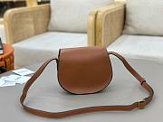 Okify Chloe Small Marcie Saddle Bag Brown 19x16x9cm - 5