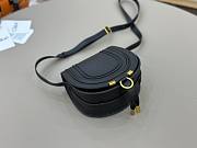 Okify Chloe Small Marcie Saddle Bag Black 19x16x9cm - 6