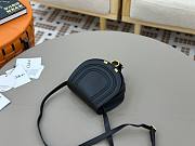 Okify Chloe Small Marcie Saddle Bag Black 19x16x9cm - 4