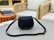 Okify Chloe Small Marcie Saddle Bag Black 19x16x9cm - 3
