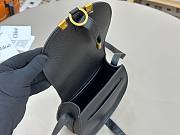 Okify Chloe Small Marcie Saddle Bag Black 19x16x9cm - 2