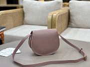 Okify Chloe Small Marcie Saddle Bag Pink 19x16x9cm - 5