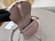 Okify Chloe Small Marcie Saddle Bag Pink 19x16x9cm - 4