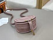 Okify Chloe Small Marcie Saddle Bag Pink 19x16x9cm - 3