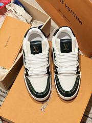 Okify Louis Vuitton Dark Green Sneakers Unisex 28729 - 6