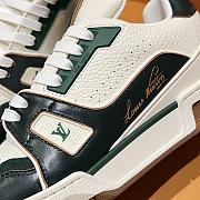 Okify Louis Vuitton Dark Green Sneakers Unisex 28729 - 2