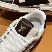 Okify Louis Vuitton Dark Red Sneakers Unisex 28730 - 4