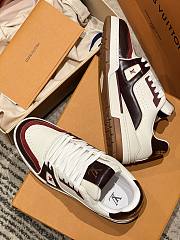 Okify Louis Vuitton Dark Red Sneakers Unisex 28730 - 3