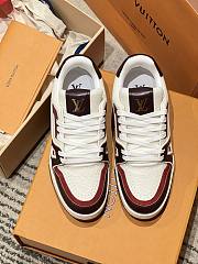 Okify Louis Vuitton Dark Red Sneakers Unisex 28730 - 2