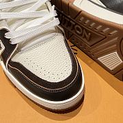 Okify Louis Vuitton Dark Brown Sneakers Unisex 28731 - 3