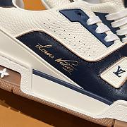 Okify Louis Vuitton Dark Blue Sneakers Unisex 28732 - 5