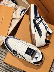 Okify Louis Vuitton Dark Blue Sneakers Unisex 28732 - 4