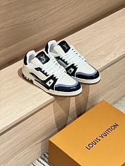 Okify Louis Vuitton Dark Blue Sneakers Unisex 28732 - 1