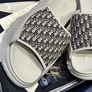 Okify Dior Gray Platform Slides Unisex  - 6