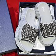 Okify Dior Gray Platform Slides Unisex  - 5
