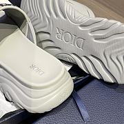 Okify Dior Gray Platform Slides Unisex  - 4