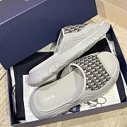 Okify Dior Gray Platform Slides Unisex  - 2