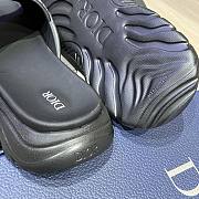 Okify Dior Black Platform Slides Unisex  - 6