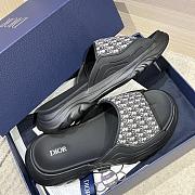 Okify Dior Black Platform Slides Unisex  - 3