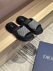 Okify Dior Black Platform Slides Unisex  - 1