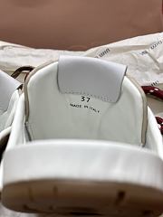 Okify MiuMiu x New Balance 530 Sl Deco Brown Women Leather Mules  - 6