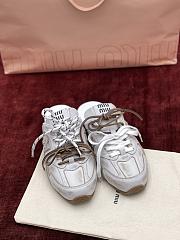Okify MiuMiu x New Balance 530 Sl Deco White Women Leather Mules  - 2