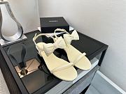 Okify CC Off White Bow High Heel Sandals 2.5cm - 6