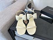 Okify CC Off White Bow High Heel Sandals 2.5cm - 5
