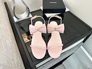 Okify CC Pink Bow High Heel Sandals 2.5cm - 4