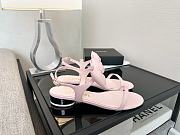 Okify CC Pink Bow High Heel Sandals 2.5cm - 1