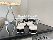 Okify CC White Bow High Heel Sandals 2.5cm - 6