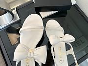 Okify CC White Bow High Heel Sandals 2.5cm - 5