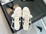 Okify CC White Bow High Heel Sandals 2.5cm - 2
