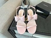Okify CC Pink Bow High Heel Sandals 5.5cm - 5