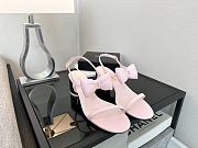 Okify CC Pink Bow High Heel Sandals 5.5cm - 4