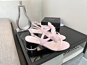 Okify CC Pink Bow High Heel Sandals 5.5cm - 1
