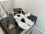 Okify CC White Bow High Heel Sandals 5.5cm - 6