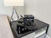 Okify CC Black Bow High Heel Sandals 5.5cm - 1