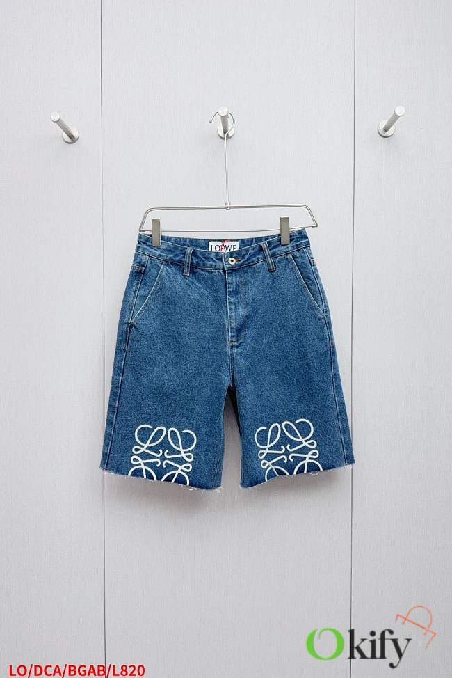 Okify Loewe Denim Shorts 28749 - 1