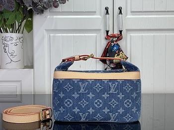 Okify Louis Vuitton Cruiser Toiletry Denim Bag M27945 22x13.5x12cm