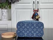Okify Louis Vuitton Cruiser Toiletry Denim Bag M27945 22x13.5x12cm - 5