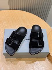 Okify Balenciaga Black Men Sandals Suede - 1
