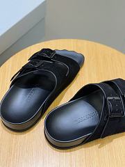 Okify Balenciaga Black Men Sandals Suede - 2