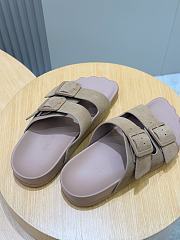 Okify Balenciaga Light Brown Men Sandals Suede - 3