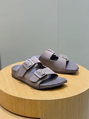 Okify Balenciaga Gray Men Sandals Suede - 5