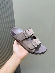 Okify Balenciaga Gray Men Sandals Suede - 4
