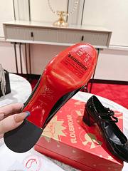 Okify Christian Louboutin Black Patent Mary Jane Shoes 5.5cm - 5