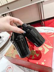 Okify Christian Louboutin Black Patent Mary Jane Shoes 5.5cm - 6