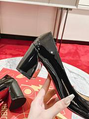 Okify Christian Louboutin Black Patent Platform High Heels 5.5cm - 2
